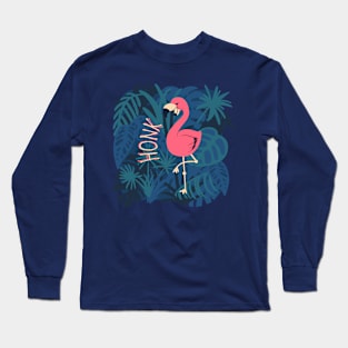 Flamingo Honk Long Sleeve T-Shirt